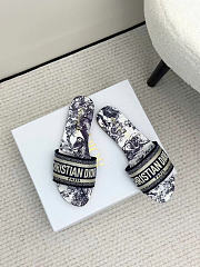 Okify Dior Black Slides 6308  - 6