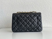 Okify CC Flap Bag Black Caviar 20cm - 5