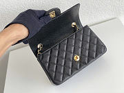 Okify CC Flap Bag Black Caviar 20cm - 3