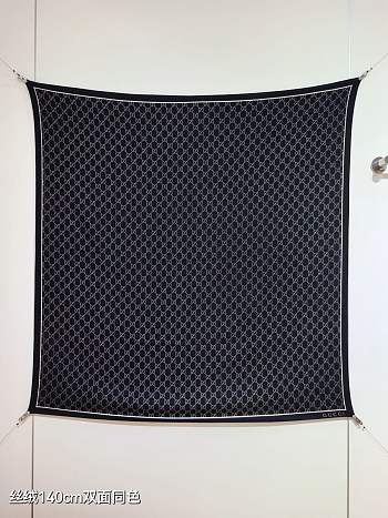 Okify Gucci Black Square Scarf 140x140cm 
