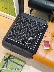 Okify Gucci Black Square Scarf 140x140cm  - 5