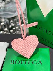 Okify Botega Venata Pink Heart Bag Charm  - 5