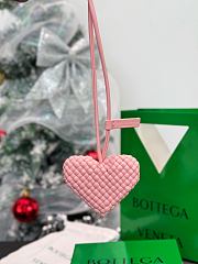 Okify Botega Venata Pink Heart Bag Charm  - 1