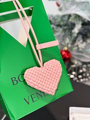 Okify Botega Venata Pink Heart Bag Charm  - 3
