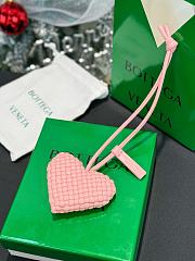 Okify Botega Venata Pink Heart Bag Charm  - 2