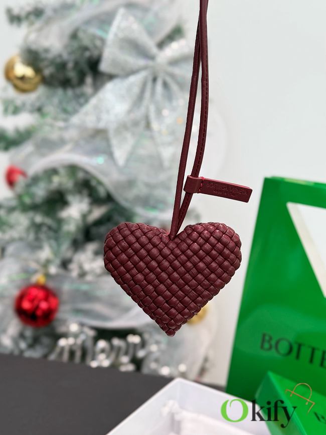 Okify Botega Venata Red Heart Bag Charm  - 1