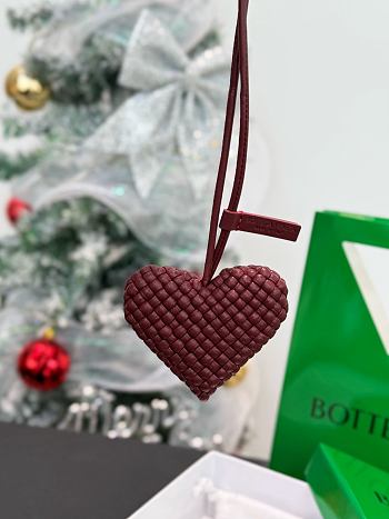 Okify Botega Venata Red Heart Bag Charm 