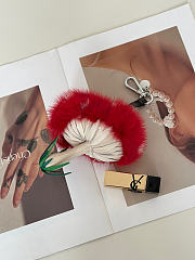 Okify Fendi Red Mushroom Bag Charm - 4