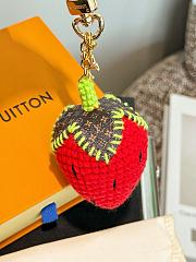 Okify Louis Vuitton Strawberry Key Chain  - 5