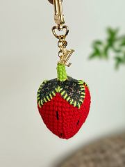 Okify Louis Vuitton Strawberry Key Chain  - 6