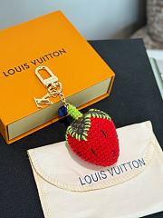 Okify Louis Vuitton Strawberry Key Chain  - 1