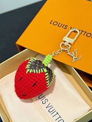 Okify Louis Vuitton Strawberry Key Chain  - 2