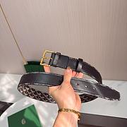 Okify Goyard Black Belt Gold Hardware 4cm - 3