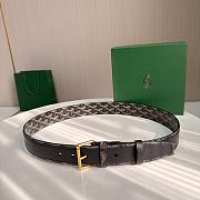 Okify Goyard Black Belt Gold Hardware 4cm - 1