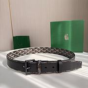 Okify Goyard Black Belt Black Hardware 4cm - 1
