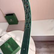Okify Goyard Green Belt Silver Hardware 4cm - 6