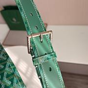 Okify Goyard Green Belt Silver Hardware 4cm - 5