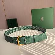 Okify Goyard Green Belt Gold Hardware 4cm - 1