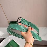 Okify Goyard Green Belt Black Hardware 4cm - 6