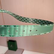 Okify Goyard Green Belt Vintage Silver Hardware 4cm - 6