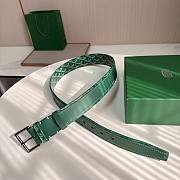 Okify Goyard Green Belt Vintage Silver Hardware 4cm - 5