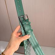Okify Goyard Green Belt Vintage Silver Hardware 4cm - 4