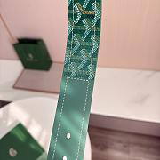 Okify Goyard Green Belt Vintage Silver Hardware 4cm - 2