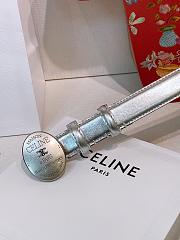 Okify Celine Silver Belt 2.5cm  - 6