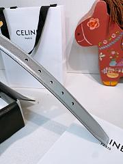 Okify Celine Silver Belt 2.5cm  - 5