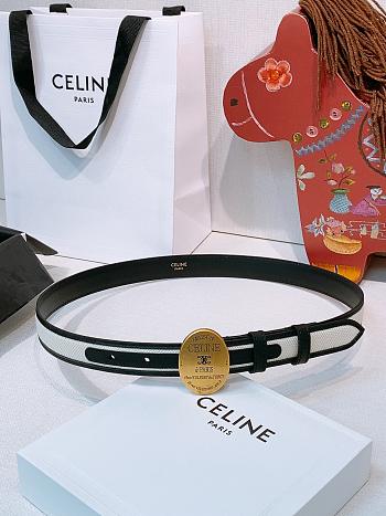 Okify Celine Black And White Belt 2.5cm 