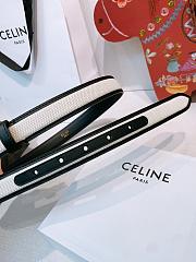 Okify Celine Black And White Belt 2.5cm  - 2