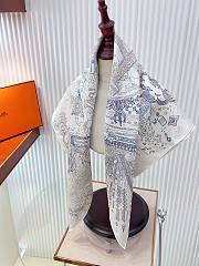 Okify Hermes Mulberry Silk Square Scarf 90x90cm 28404 - 4