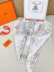 Okify Hermes Mulberry Silk Square Scarf 90x90cm 28404 - 6