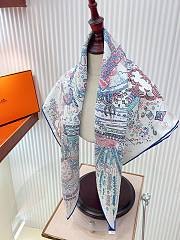 Okify Hermes Mulberry Silk Square Scarf 90x90cm 28405 - 6