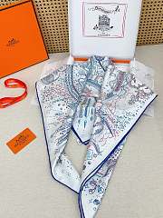Okify Hermes Mulberry Silk Square Scarf 90x90cm 28405 - 5