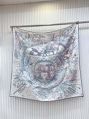 Okify Hermes Mulberry Silk Square Scarf 90x90cm 28405 - 1