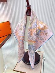 Okify Hermes Mulberry Silk Square Scarf 90x90cm 28406 - 6