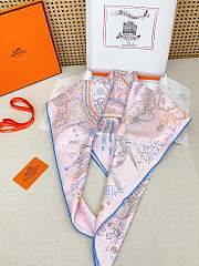 Okify Hermes Mulberry Silk Square Scarf 90x90cm 28406 - 4