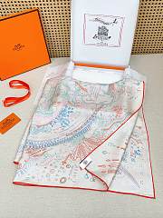 Okify Hermes Mulberry Silk Square Scarf 90x90cm 28407 - 3
