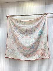 Okify Hermes Mulberry Silk Square Scarf 90x90cm 28407 - 1