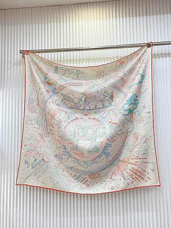 Okify Hermes Mulberry Silk Square Scarf 90x90cm 28407