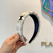 Okify Louis Vuitton White Headband  - 1