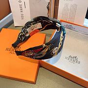 Okify Hermes Black Silk Headband  - 3