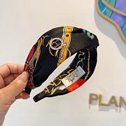 Okify Hermes Black Silk Headband  - 4