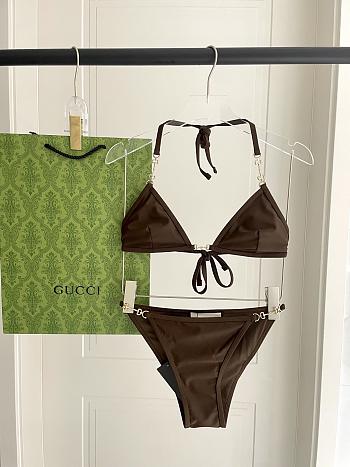 Okify Gucci Brown Bikini 28454