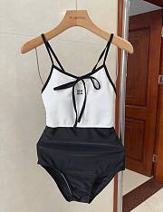 Okify MiuMiu Black And White Swimming Suit 28461 - 1