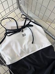 Okify MiuMiu Black And White Swimming Suit 28461 - 6