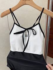 Okify MiuMiu Black And White Swimming Suit 28461 - 3