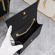 Okify YSL Monogram Kate Bag Black With Gold Tassel 24x14x4.5cm - 6