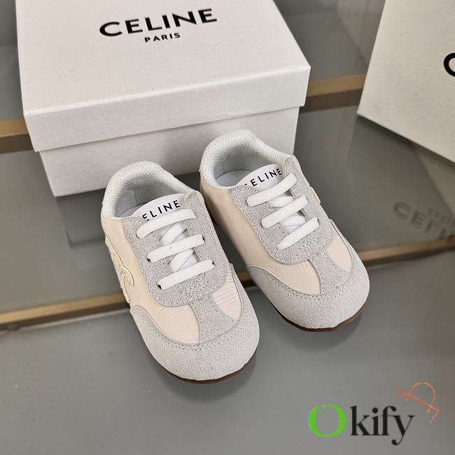 Okify Celine Gray Kid Sneakers  - 1